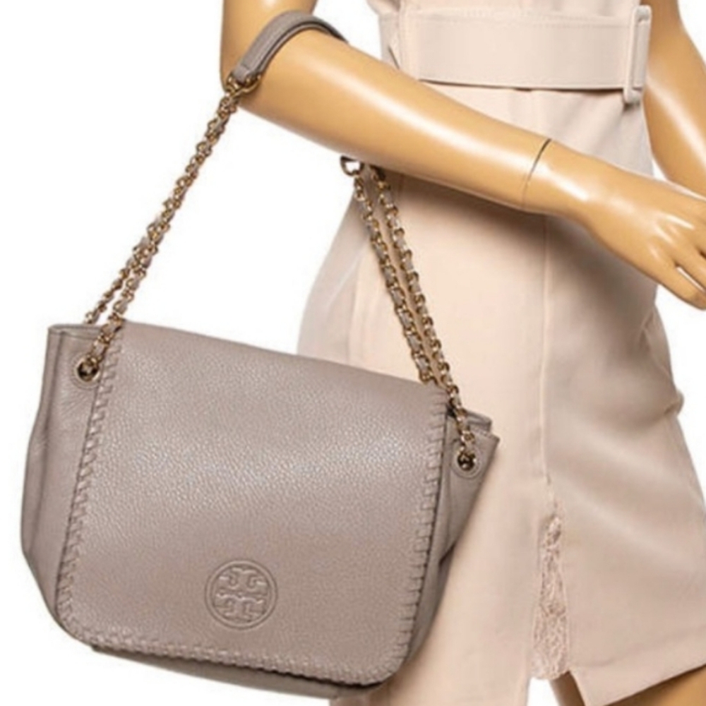 Tory Burch Taupe Shoulder Bag - Picture 3 of 9